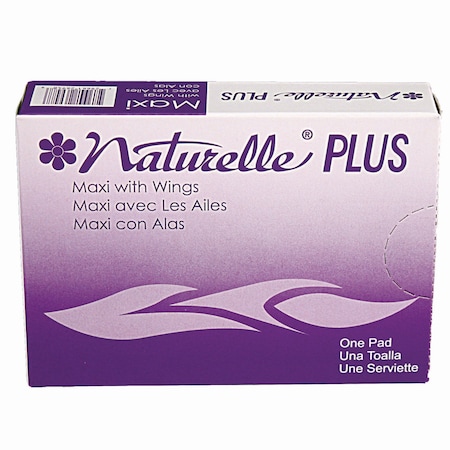 Impact Products Naturelle Maxi Pads Plus, No 4 with Wings, PK250 25189973